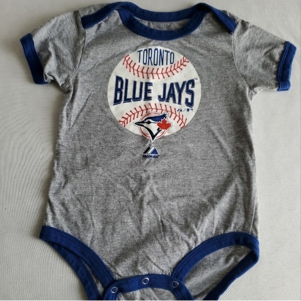 Majestic Gray and Blue Baby Onesie